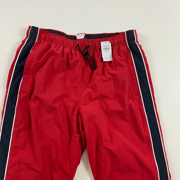 Abercrombie & Fitch Red Sweatpants with Black Stripes - Picture 2 of 16